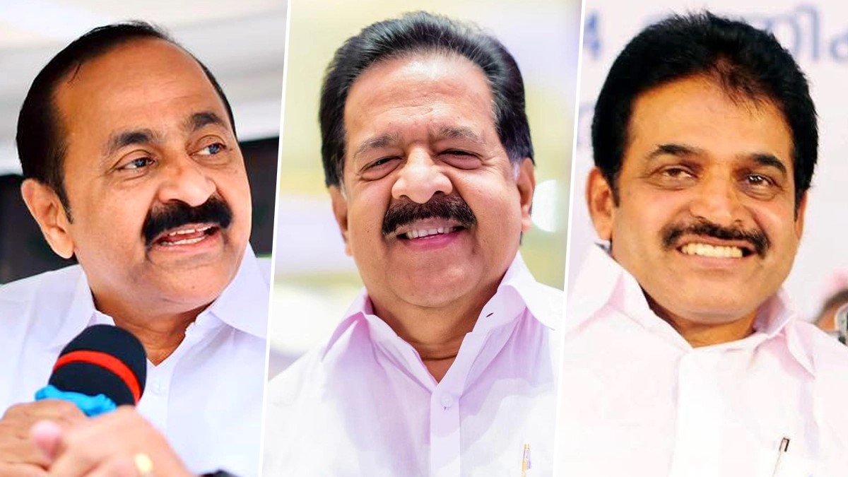 Kerala CM Candidates — V.D. Satheesan, Remesh Chennithala, K.C. Venugopal
